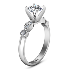 Pave Engagement Ring Rachel 14K White Gold